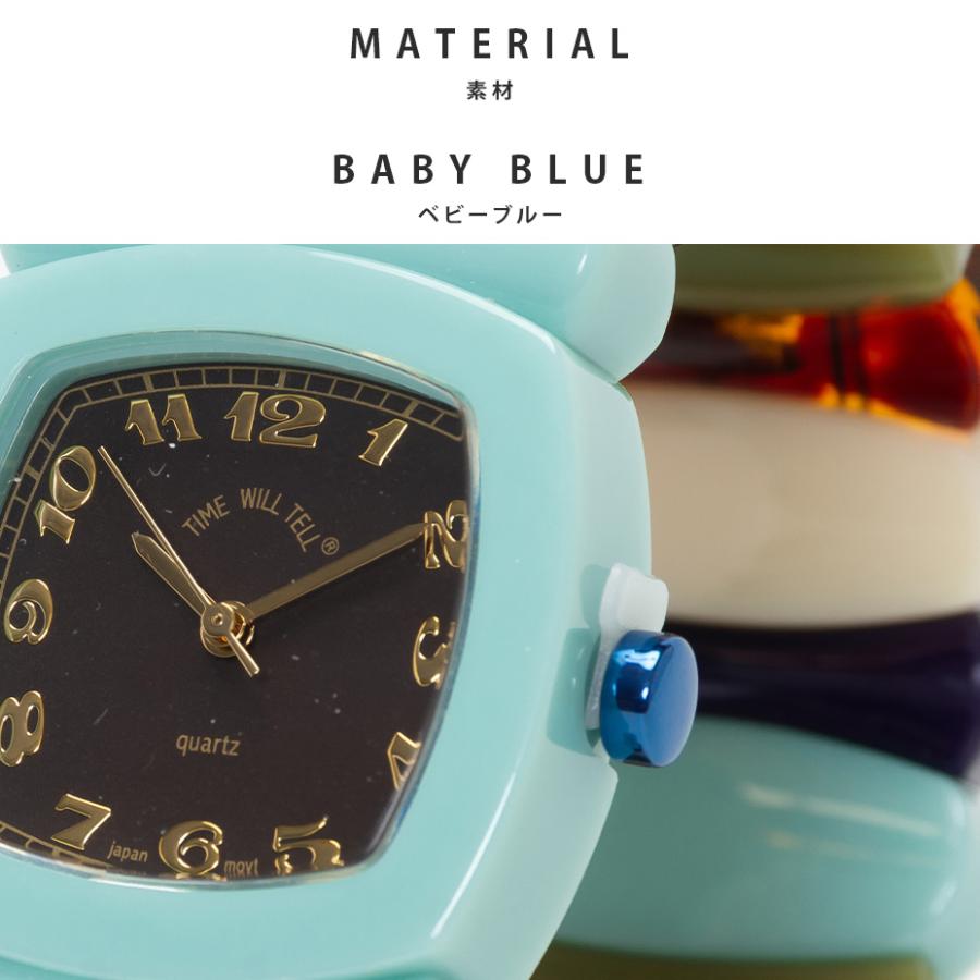 Time Will Tell タイムウィルテル　ライトブルーマルチ M Time Will Tell（タイムウィルテル） 時計 レディース メンズ 50代