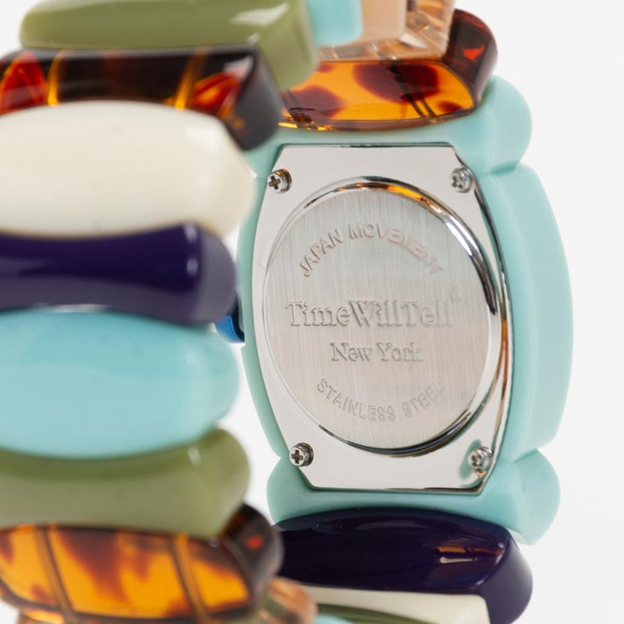 タイムウィルテル　カラフルプラスチックバンドの時計　Sサイズ Time Will Tell（タイムウィルテル） 時計 レディース メンズ 50代