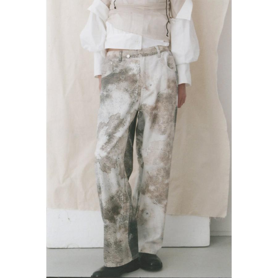 mikage shin ミカゲ シン 錆デニム デニムパンツ メンズ レディース ワイド ウエストゴム イージーパンツ デニム ストレート 国産 日本製の画像