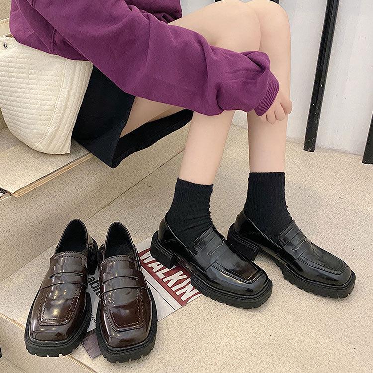 ローファー レディース 靴 スクエアトゥ タンクソール おしゃれ Nxl1379 Cp ビジネスシューズ メンズ靴のsvec 通販 Yahoo ショッピング