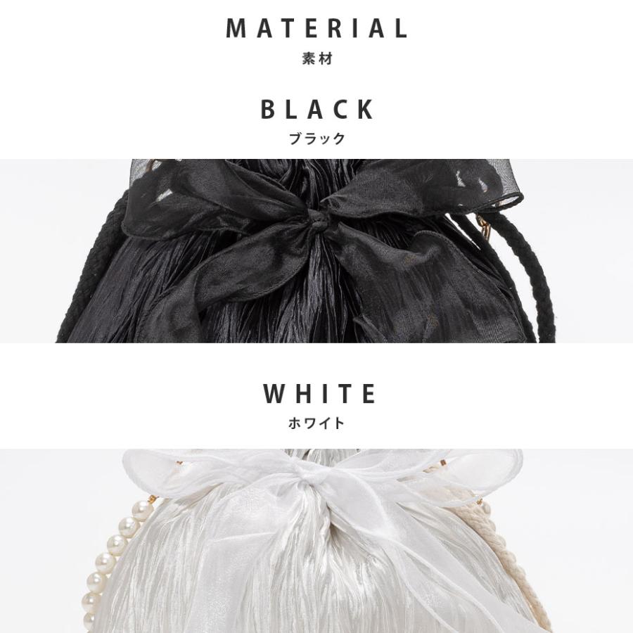 ショルダーバッグ レディース 軽い 斜めがけ 小さめ 軽量 黒 巾着 ハンドバッグ 2way おしゃれ パール ストラップ 結婚式 可愛い かわいい ブラック 白 ホワイト |  | 13