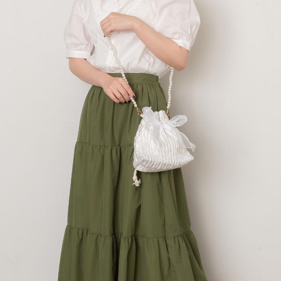 ショルダーバッグ レディース 軽い 斜めがけ 小さめ 軽量 黒 巾着 ハンドバッグ 2way おしゃれ パール ストラップ 結婚式 可愛い かわいい ブラック 白 ホワイト |  | 20