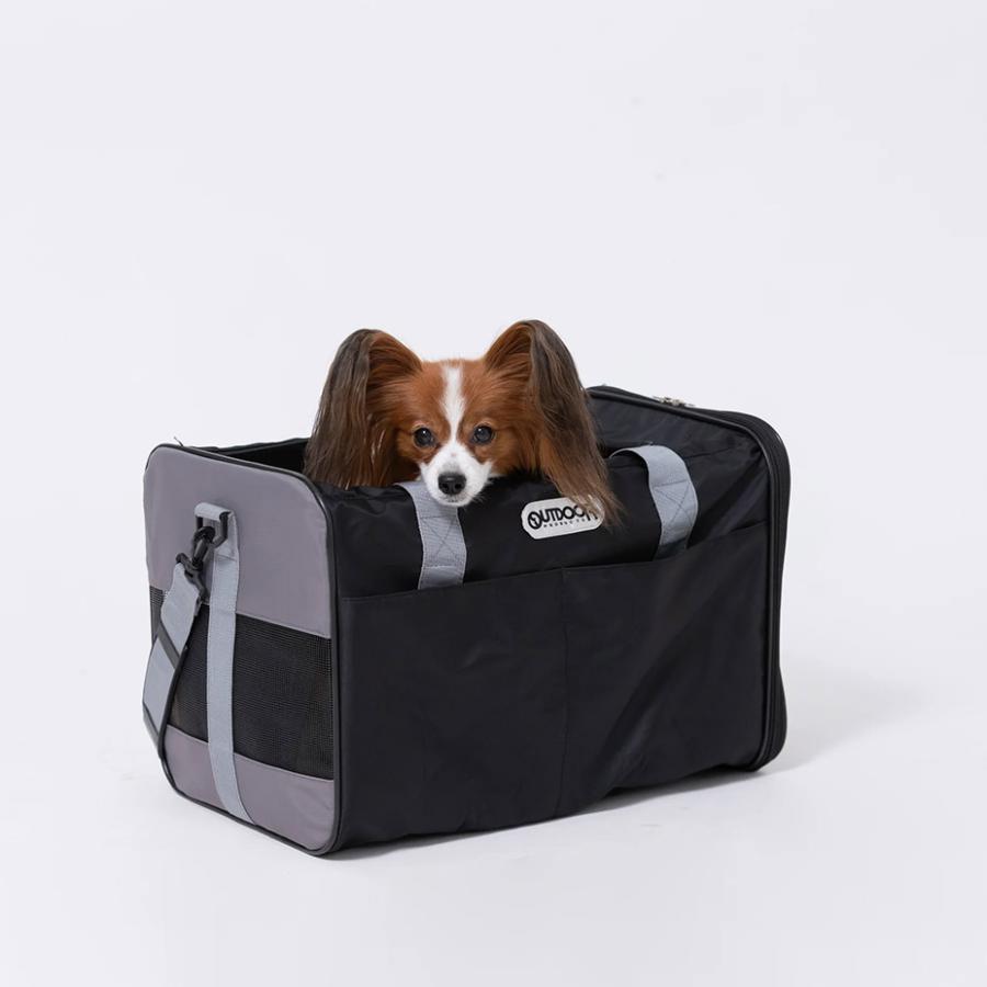 キャリーバッグ ペット用 ボストンバッグ 犬 猫 大型 ケース 通気性 旅行 黒 OUTDOOR PRODUCTS（アウトドアプロダクツ） ペットキャリーバッグ