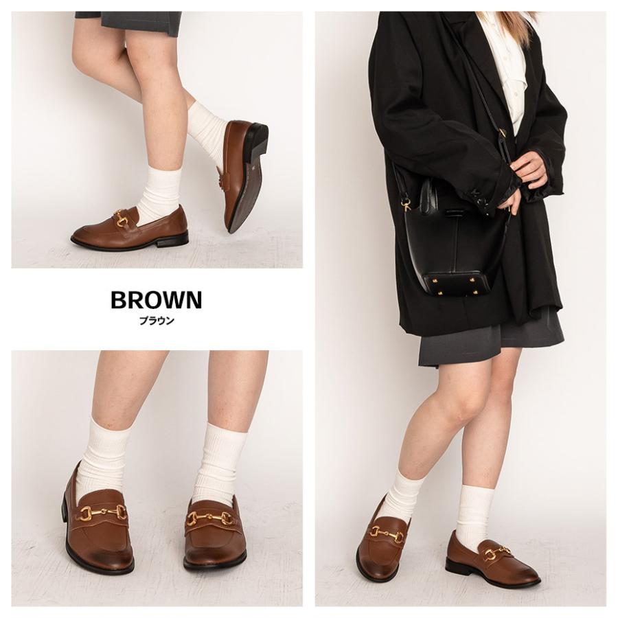 ローファー レディース メンズ 本革 フラットシューズ ビット ビットローファー 無地 カジュアルシューズ 通勤 オフィス ユニセックス シンプル おしゃれ | SVEC | 17