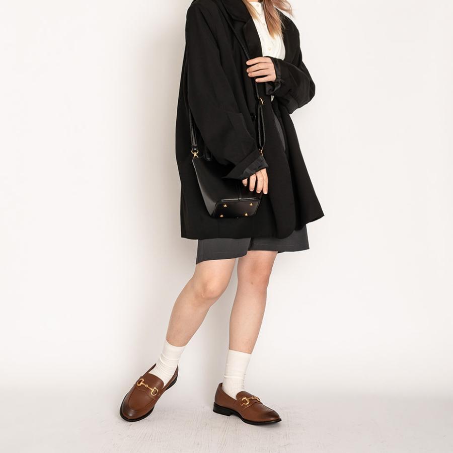 ローファー レディース メンズ 本革 フラットシューズ ビット ビットローファー 無地 カジュアルシューズ 通勤 オフィス ユニセックス シンプル おしゃれ | SVEC | 20