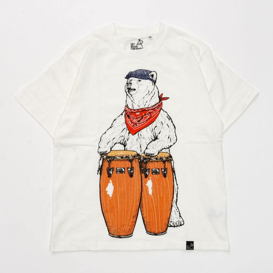 go slow caravan（ゴースローキャラバン） tシャツ クマ メンズ