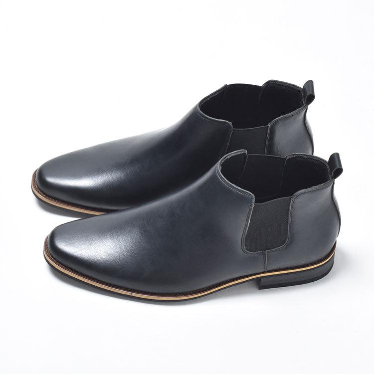 ショートブーツ メンズ 合成革靴 スエード プレーントゥ 紳士 おしゃれ
