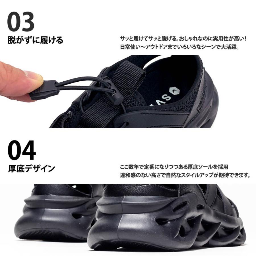 SVEC（シュベック） サンダル メンズ サンダル スニーカーサンダル
