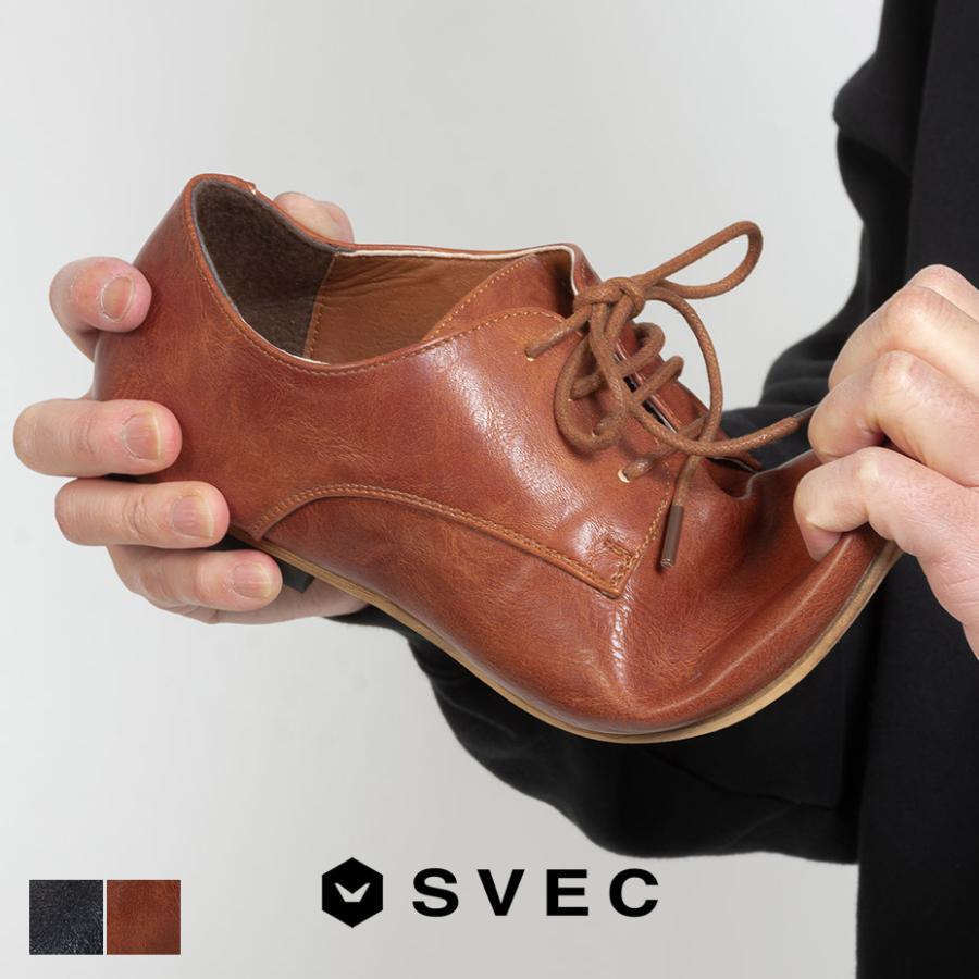 SVEC（シュベック） オックスフォードシューズ メンズ 薄底シューズ