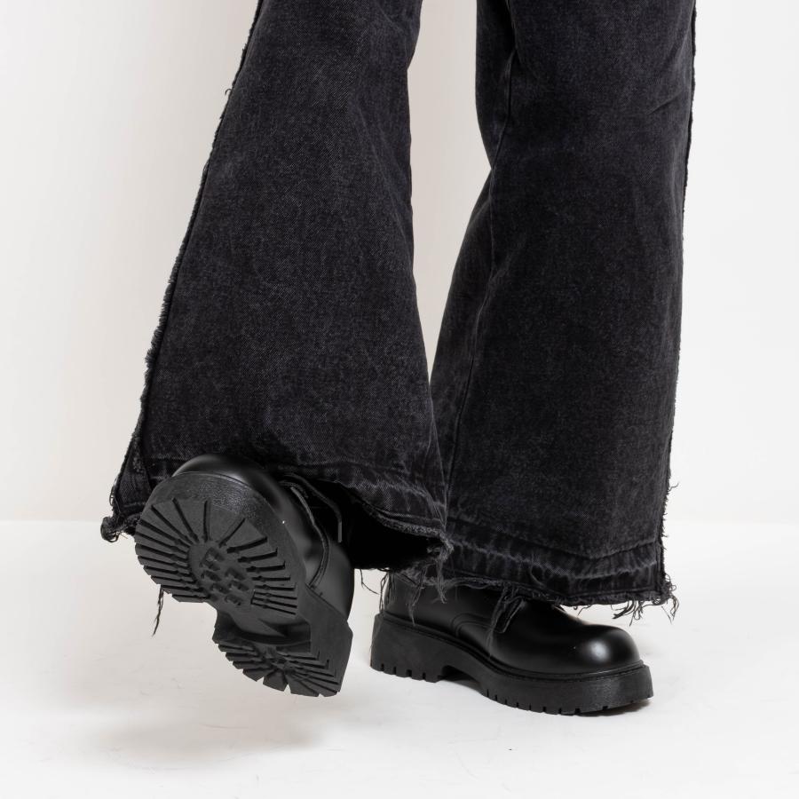 カジュアルシューズ メンズ レディース 革 レースアップシューズ 厚底 革靴 ドレスシューズ 紳士靴 シンプル おしゃれ 履きやすい 歩きやすい 男女兼用 黒 | SVEC | 14