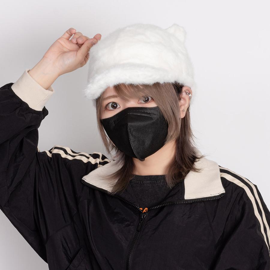 キャップ レディース メンズ 深め つば長 猫耳キャップ 耳付き 帽子