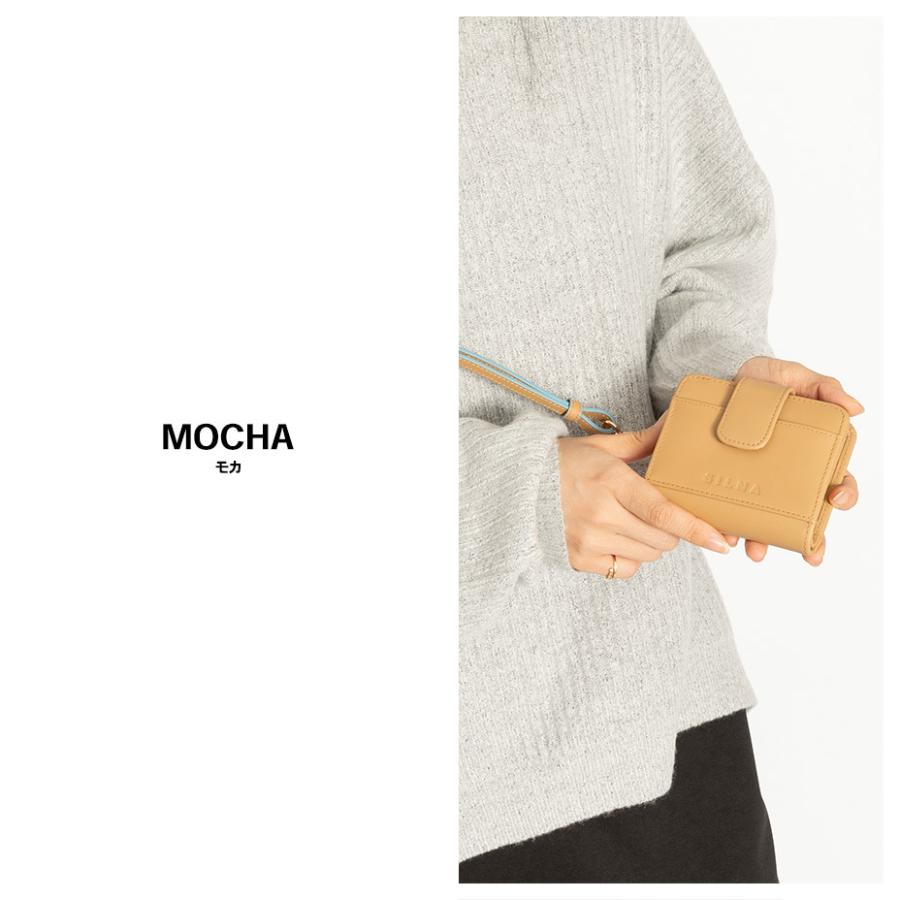SILNA minacolo 財布 レディース 二つ折り 本革 コンパクト 牛革