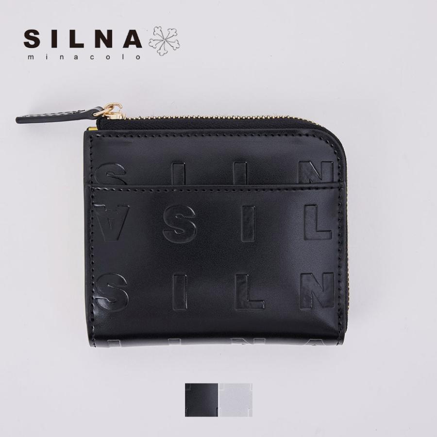 SILNA minacolo 財布 レディース 二つ折り ブランド 本革 牛革 薄い