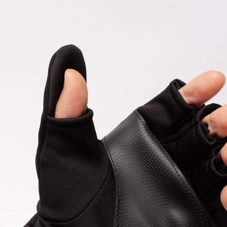 訳有り★handoutレザーミトンSサイズblack/orange手が出せる手袋 訳有り☆handoutレザーミトンSサイズblack/orange手が出せる手袋 romo