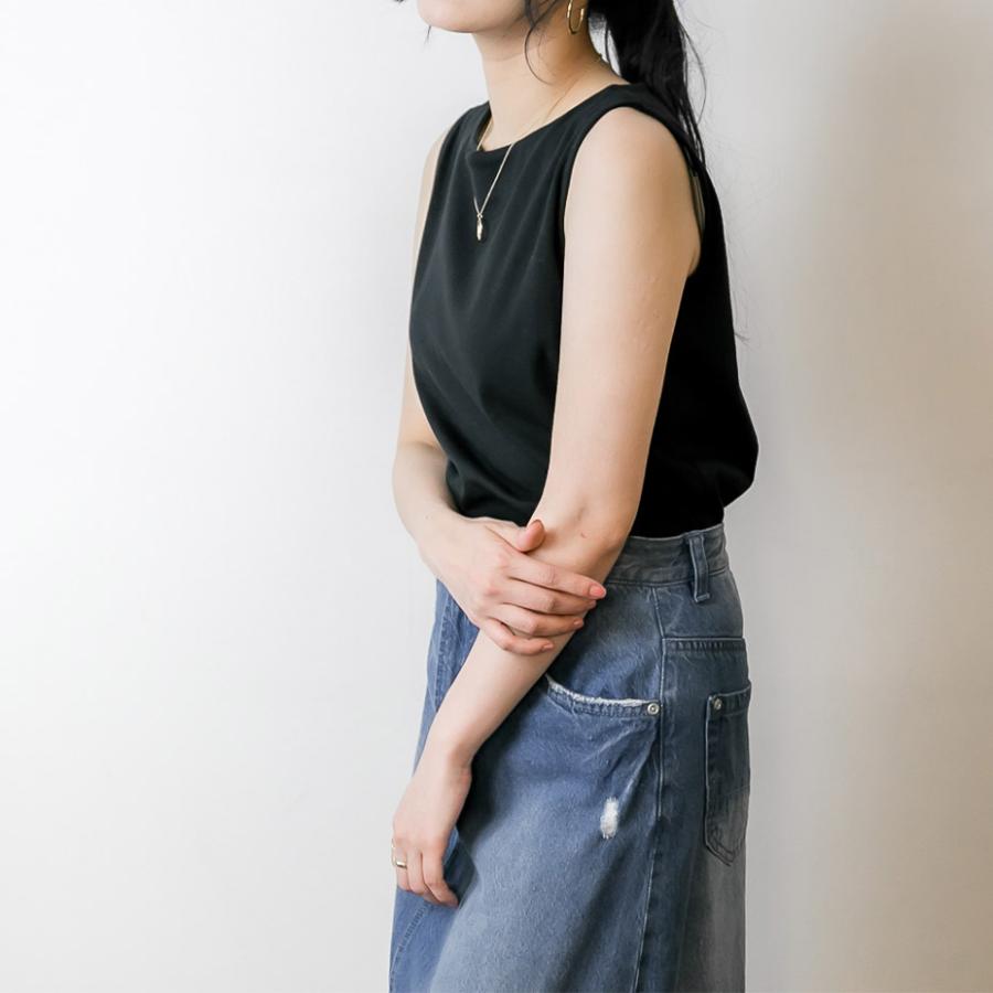 LARU（ラルー） タンクトップ レディース 綿 レイヤード 重ね着
