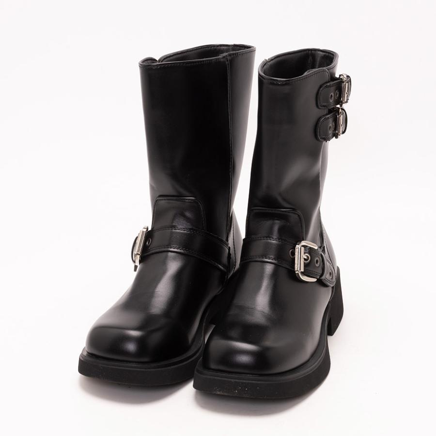 ショートブーツ レディース 足が疲れない 厚底 ミドルブーツ