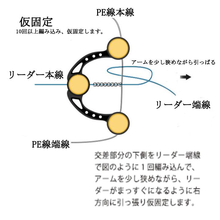 ノットアシスト レッド  FGノットも簡単スピーディー ライン結び器 便利 グッズ 釣り具 フ ィッシング 釣り ルアー｜sansutei｜06