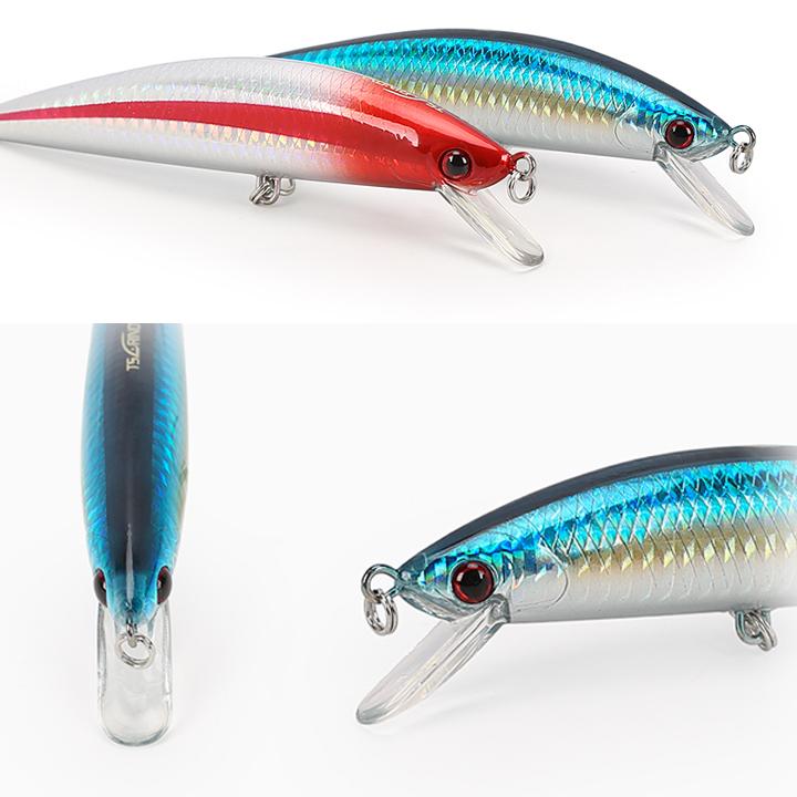 シンキングミノー ルアー 釣り 6色選ぶ 130mm 40g 遠投 深層1m