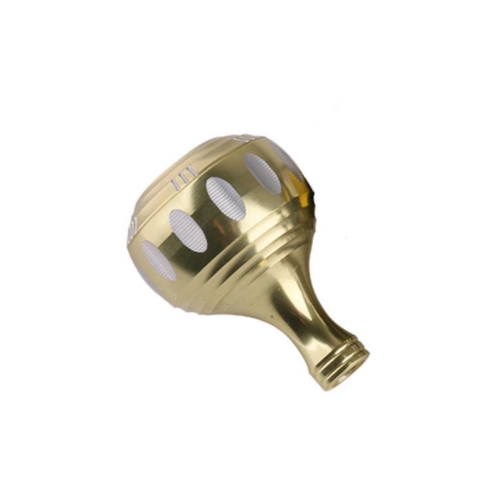 リールハンドルノブ イエローシルバー 35mm アルミニウム製 Daiwa