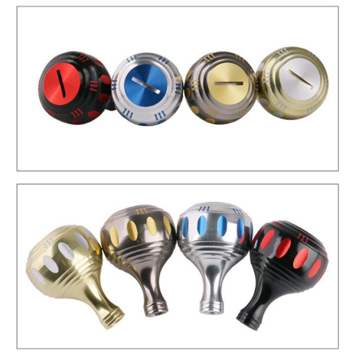 リールハンドルノブ イエローシルバー 35mm アルミニウム製 Daiwa