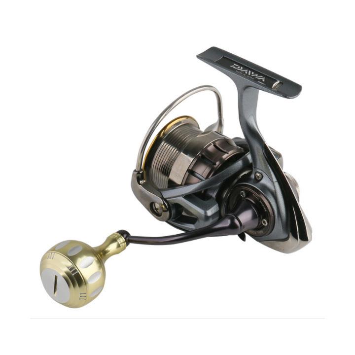 リールハンドルノブ イエローシルバー 35mm アルミニウム製 Daiwa