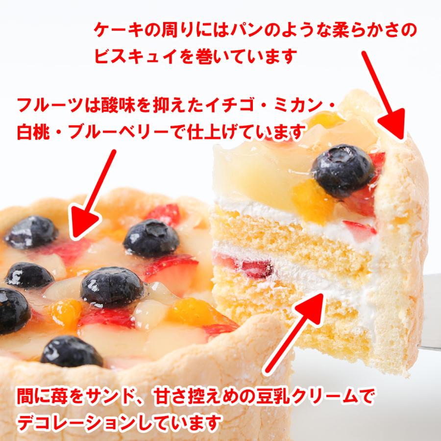 バースデーケーキ １才 誕生日ケーキ １歳ケーキ スマッシュケーキ 2 歳  お祝い ファーストバースデーケーキ  豆乳クリームケーキ 3号　送料無料 | ブランド登録なし | 03