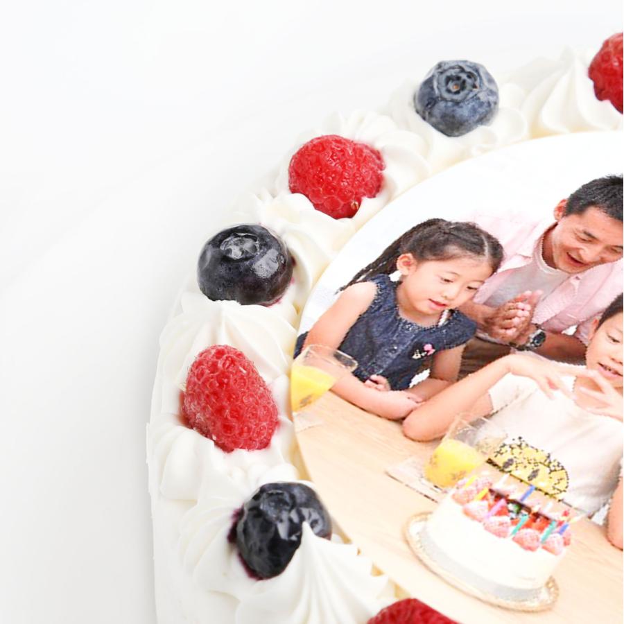 写真ケーキ フォト プレート 付き デコレーションケーキ プリント 画像