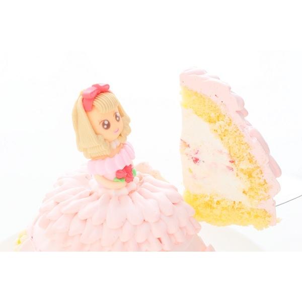 立体ケーキ プリンセス 5号 誕生日ケーキ バースデーケーキ お姫様ケーキ 結婚記念日 お祝いのプレゼント  送料無料｜santa-angela｜06