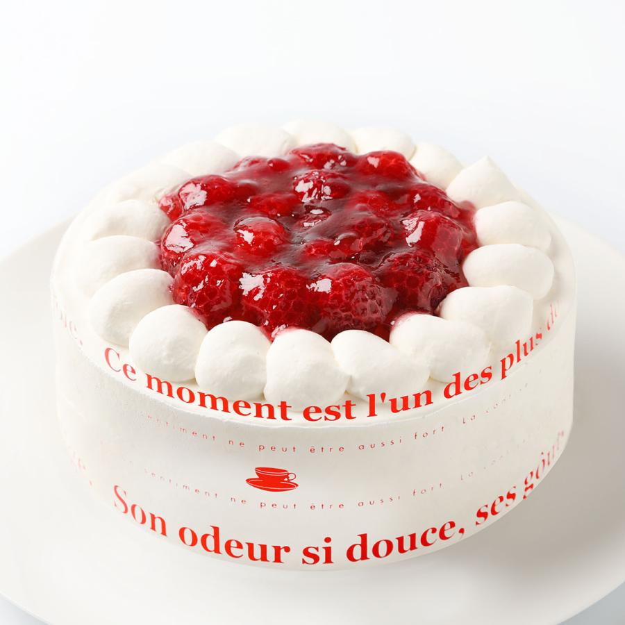 ラズベリーの生クリームケーキ5号 送料無料のバースデーケーキ 記念日 お祝いのプレゼント 父の日 お中元 Rasberry 05 サンタアンジェラヤフーショップ 通販 Yahoo ショッピング