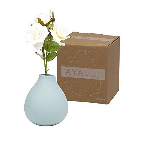 TAMAKI フラワーベース ピーコックグリーン 8×9cm AYA(アヤ) T-910559 | 