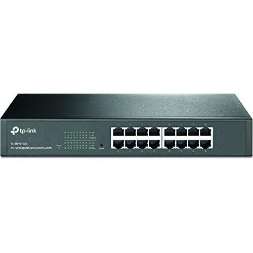 TP-Link Giga対応 16ポート スマートスイッチ 管理機能付 金属筺体 5年