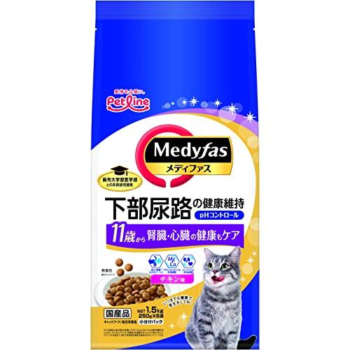 メディファス キャットフード 11歳から チキン味 【下部尿路/pH