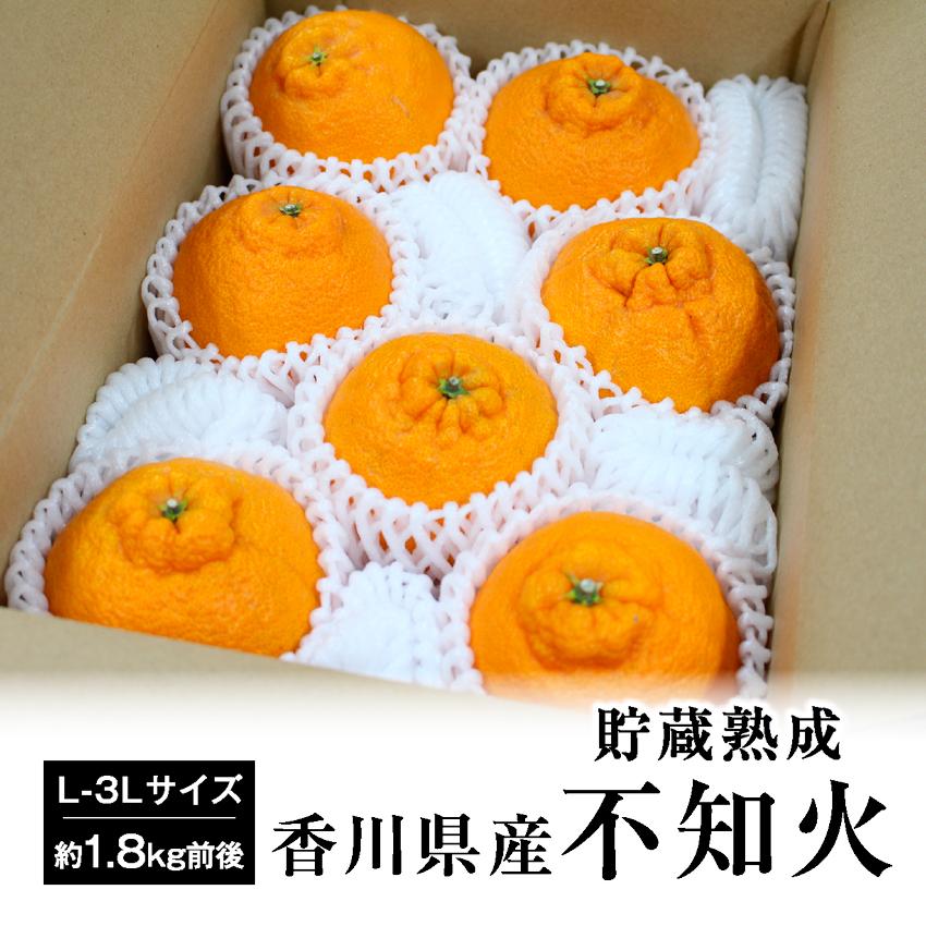 糖度15度以上 クール便 秀品 貯蔵 熟成 不知火 L-2サイズ 約1.8kg前後