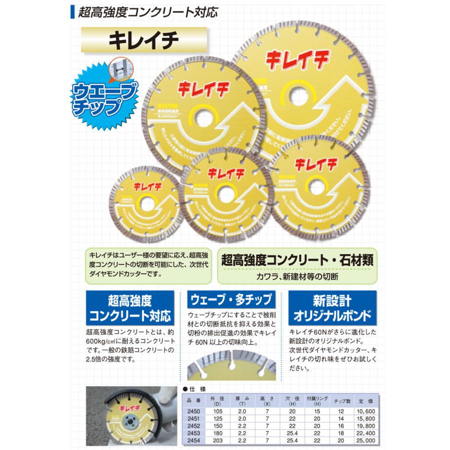 呉英製作所 呉英 キレイチ 150Φ 径150 サンダー替え刃 替え刃 カッター コンクリートカッター ダイヤモンドカッター ダイヤモンドソー｜santannet｜02