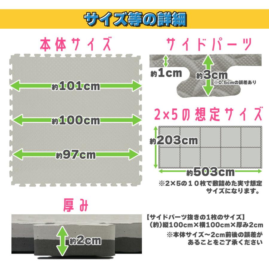EasyChange ジョイントマット 大判サイズ 100cm 10枚セット EasyChange ジョイントマット 大判サイズ 100cm 10枚セット
