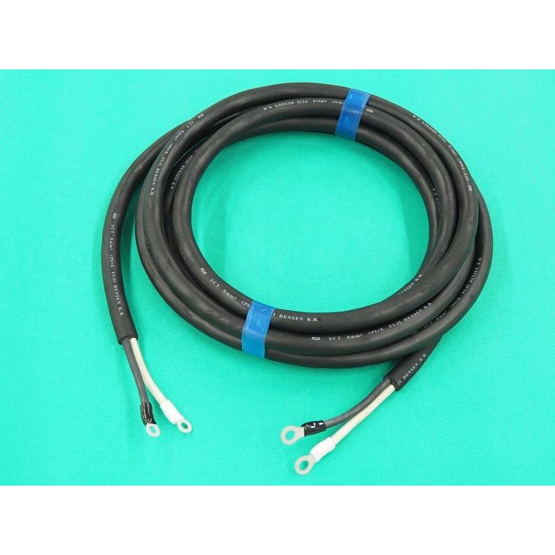 電源ケーブル 2ct 8mm2 2芯 端子付 15m 2507 15 溶接用品プロショップ Santec 通販 Yahoo ショッピング