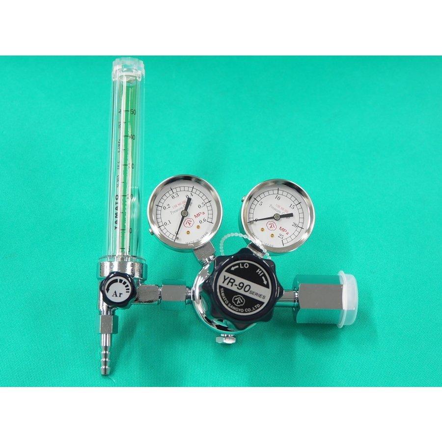 ヤマト産業 アルゴンガス調整器 YR-90F 100L : 溶接用品プロショップ