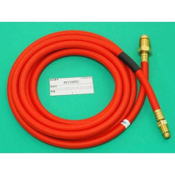 200A/3.8M】パワーケーブル (ブレードホース赤) / 46V28RC ウェルド