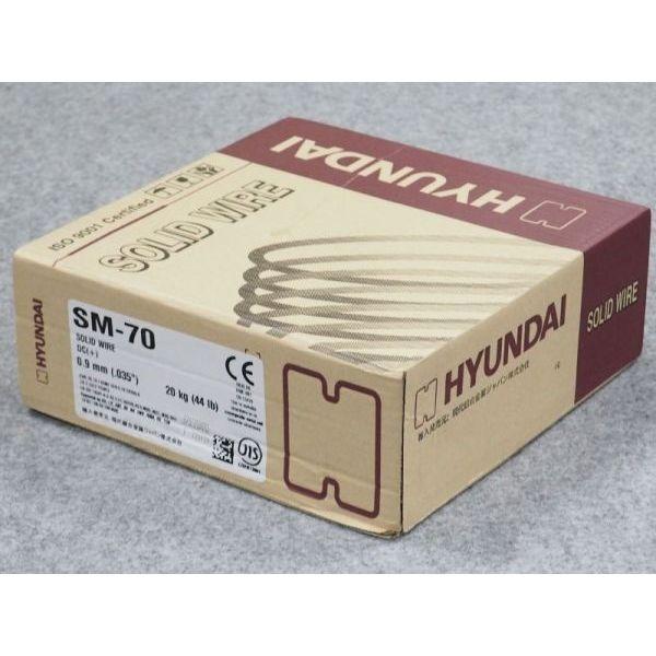 【店頭引取限定】【未使用品】 HYUNDAI ヒュンダイ 溶接ソリッドワイヤー 5,280円(税込) 軟鋼 490MPa級鋼用 ソリッドワイヤCO2用 SM-70 0.9mm 20kg HYUNDAI