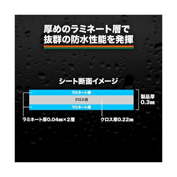TRUSCO 防炎シートα軽量 幅3.6mX長さ5.4m GBS-3654A-GY [116-1313]_4