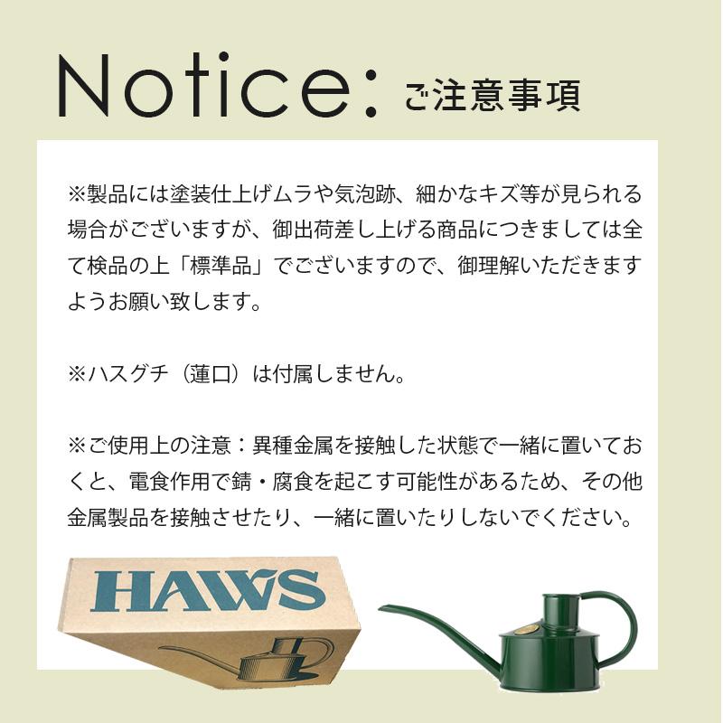 HAWS メタルジョウロ 0.7L グリーン 緑 水差し イギリス製 英国製 伝統