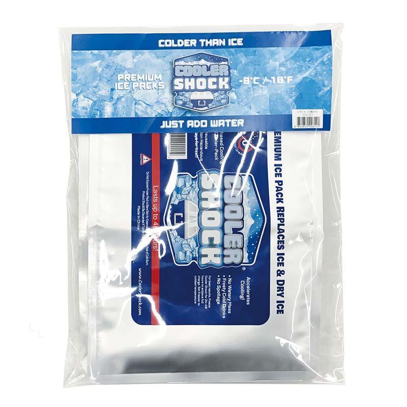 COOLER SHOCK クーラーショック Lサイズ3個セット 保冷剤/氷点下 Amazon | クーラーショック 保冷剤Lサイズ 3個セット COOLER SHOCK 長
