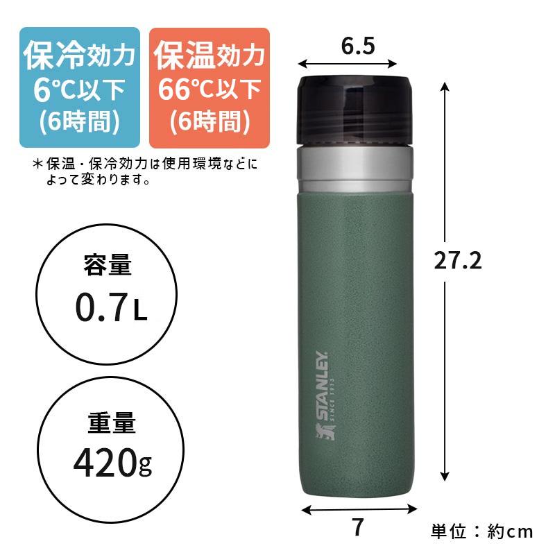 ゴー真空ボトル 0.7L グリーン スタンレー 水筒 アウトドア キャンプ おしゃれ マグボトル 保温 保冷 09542-036 STANLEY(スタンレー)｜santecdirect｜07