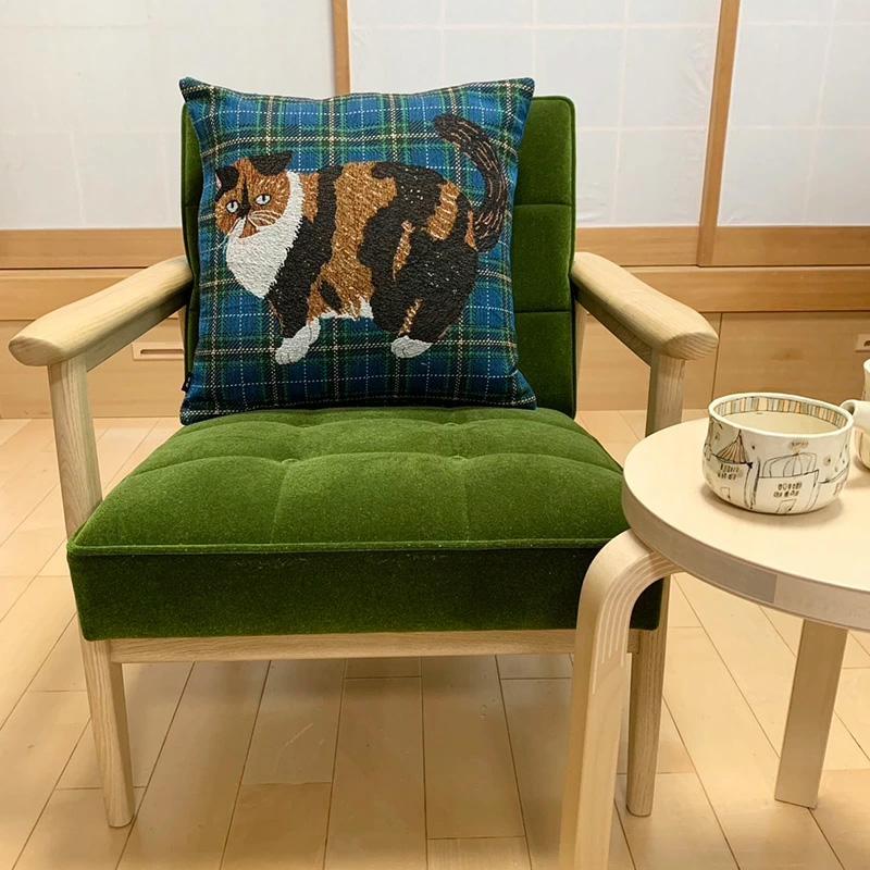 松尾ミユキ2点で送料無料】 クッションカバー 45x45cm Mugi ムギ 猫