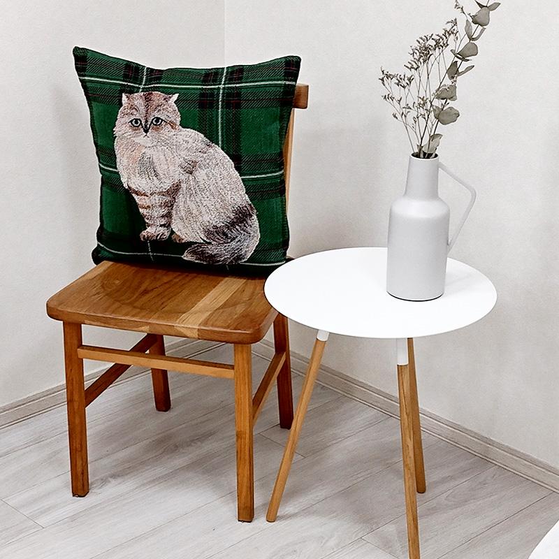 松尾ミユキ2点で送料無料】 クッションカバー 45x45cm Lin リン 猫