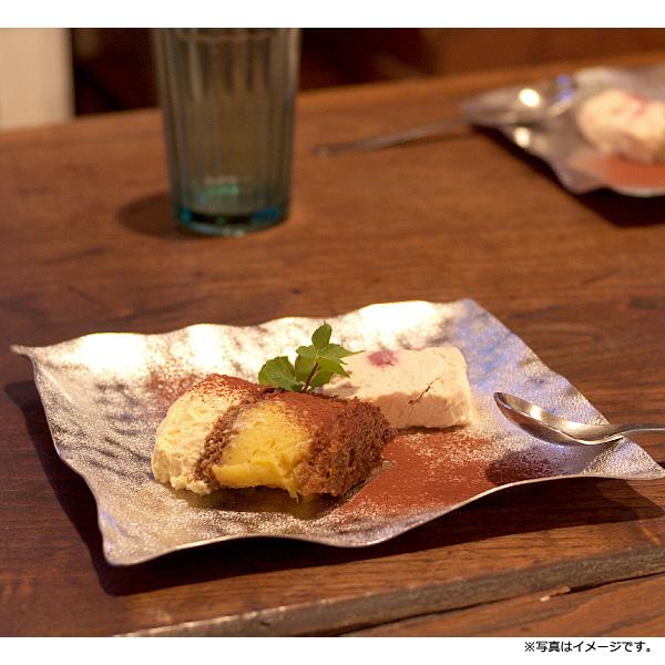 syouryu (在庫あり) すずがみ 18×18(cm) かざはな 食器 お皿 曲がる錫