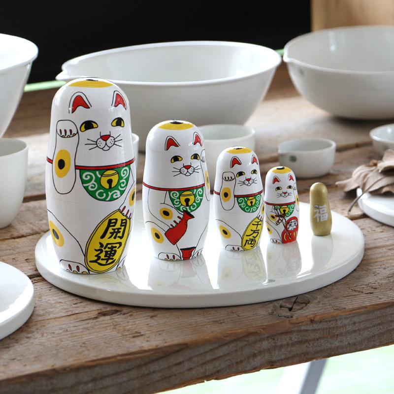 DETAIL マトリョーシカ 招き猫 LUCKY CAT ラッキーキャット MIDORI