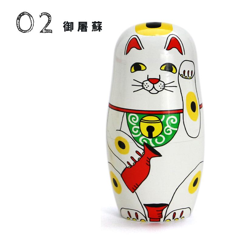 DETAIL マトリョーシカ 招き猫 LUCKY CAT ラッキーキャット MIDORI
