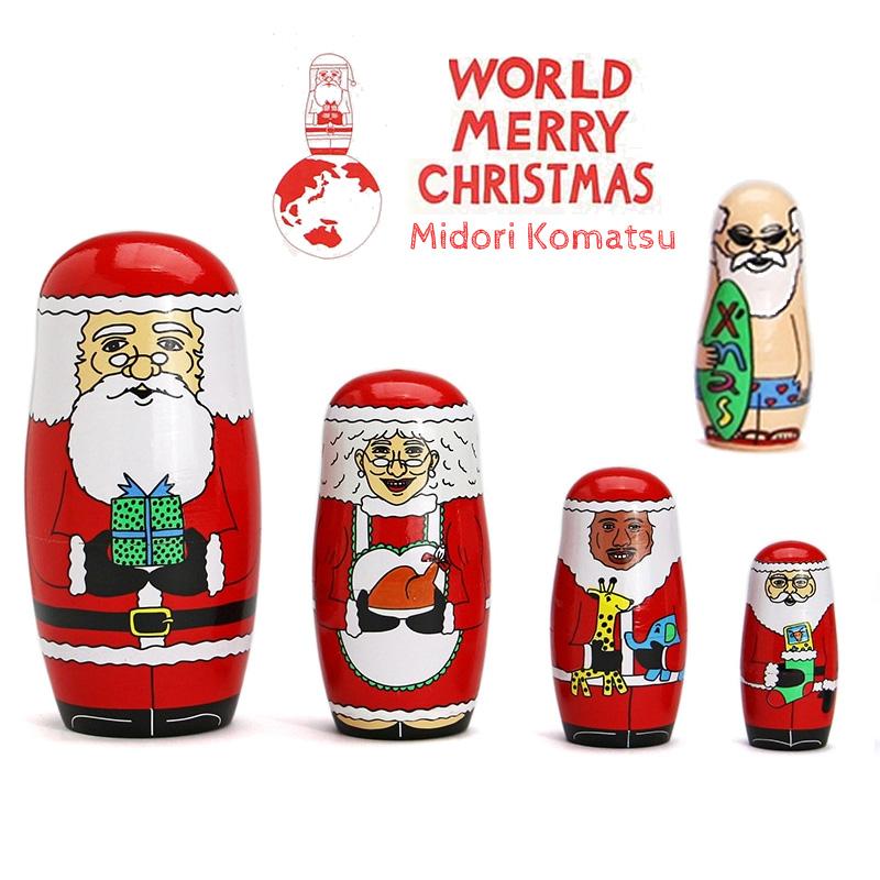 レア　入手困難　サンタクロース　X'masインテリア定価25000円　クリスマス DETAIL（ディテール） マトリョーシカ ワールドメリークリスマス