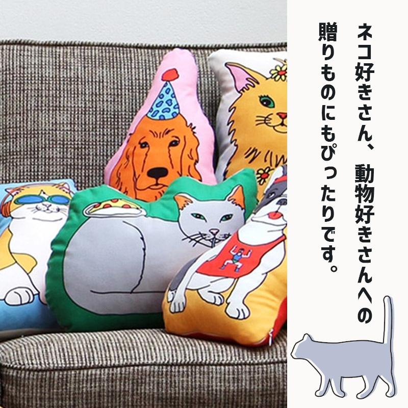 * vintage cat ❀ キュートな 猫ちゃん & 花柄 クッション ダイカットクッション エンジョイ C&D クラブ クッション キャット
